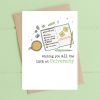 Good Luck at Uni Packing List - Card