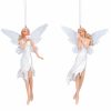 White Tall Fairy with Flower Decoration