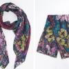 Niomi Lightweight Scarf - Pink, Painted Floral
