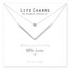 2 Layer Silver Chevron + Crystal Necklace