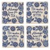 Blue Willow Coasters-set of 4