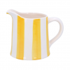 Yellow Stripe Ceramic Creamer Jug