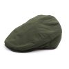 Khaki showerproof flat cap