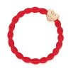 Metallic Gold Heart Red Band Bracelet
