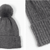 Bonnie Pom Pom Hat - Dark Grey