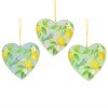 Lemon & Blue Tit Heart Wood Dec