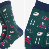 Men's Bamboo Socks - Green, Rugby