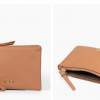 Scout Wristlet Purse - Tan, Pebbled Faux Leather