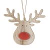 Wooden Rudolph Hanging Decoration