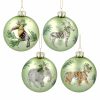 Matt Green Glass Ball with Jungle Arts (sold separate)
