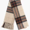 Alba Heavyweight Scarf - Camel, Traditional Check