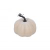 Velvet Orn - White Pumpkin