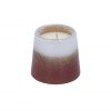 Stoneware Scented Candle Pot - Red/White Reactive Glaze
