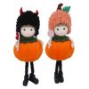Fabric girl with pumpkin costume