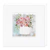 Embossed Vase Of Roses Card