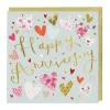 Ditsy Floral Heart Anniversary Card