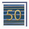 Bold & Brilliant 50th Birthday Card