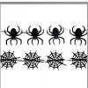 Felt Garland 150cm - Black Spider