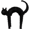 Tinsel Orn 37cm - Black Standing Cat