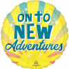 On To New Adventures Foil Balloon