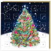 Advent calendar cards fantastic tree
