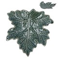 Green Leaf Stoneware Dish