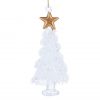 Clear Glass Tree with Gold Star
