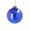 Blue clear glass ball
