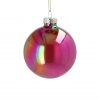 Cerise Lustre Glass Ball