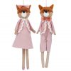 Fabric Dressed Mr/Mrs Fox Decoration