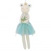 Fabric Dressed Frog with Crown Decoration