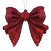 Red Glitter Acrylic Hanging Bow Decoration