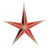 Red Acrylic Mirror 5 Point Star Small