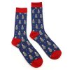 Novelty xmas tree themed socks for men