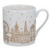 Gold London Scene Bone China Mug