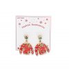 Metal Enamel Christmas Jumper Earrings
