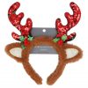 Red Sequin Antlers Headband