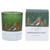 Robin Green Glass Scented Mini Boxed Candle