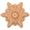 Ceramic Gingerbread Snowflake Plate