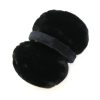 Black faux fur earmuffs