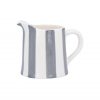Stoneware Creamer Jug 10.7cm - Dark Grey Stripe
