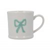 Stoneware Mini Mug 7cm - Green Bows