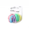 Recycled mini elastics - Pastels - Card of 20