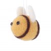 Mixed Wool Hanging Dec - Bee
