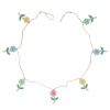 Wood Garland - Pastel Flowers