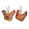 Ceramic Hanging Decoration - Mini Hen,