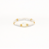 Pasir Mother of Pearl Beaded Golden Hour Stretchy Ring