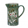 Green Wild Daisy Stoneware Jug Small
