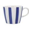 Navy Stripe Stoneware Mug