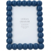 Navy Gloss Wood Bobble Picture Frame